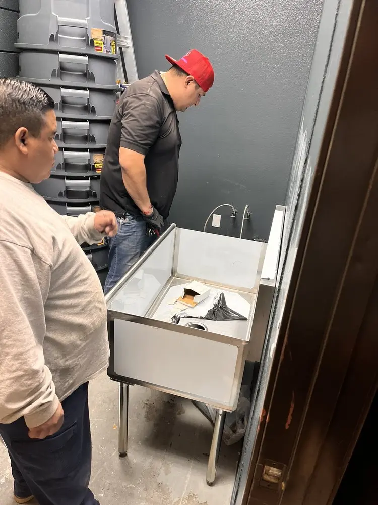 Commercial plumbing and sink installation in Elizabeth